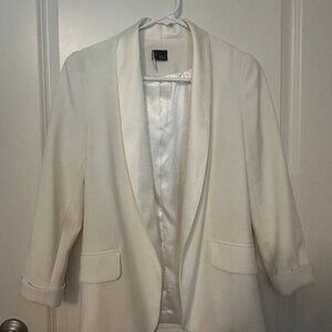 UO SPARKLE & Fade - NWOT White / Cream open style blazer